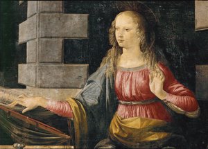 Santa María (óleo sobre madera) de Leonardo da Vinci
