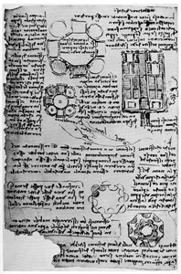 Boceto para el Castillo de Romorantin, 1517-1518