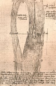 Mapa esquemático del Loira en Amboise, Francia, c1472-c1519 1883 de Leonardo da Vinci