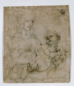 Estudio para la Madonna con gato