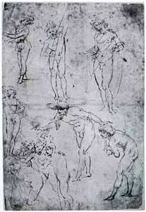 Estudios para La adoración de los Magos, siglo XV, 1954 de Leonardo da Vinci