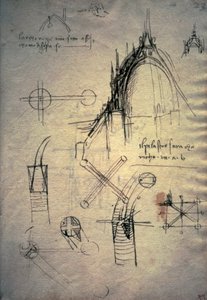 Estudios para la linterna de la catedral, Codex Trivulzianus de Leonardo da Vinci