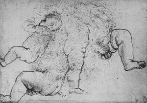 Estudios de un niño, c. 1490