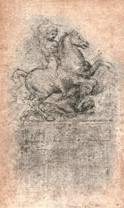 Estudio para el Monumento Sforza de Leonardo da Vinci
