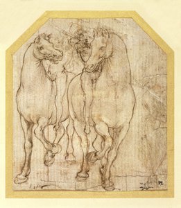 Estudio de caballos y jinetes, c.1480