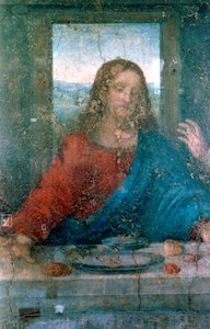 La Última Cena, (detalle), 1495-1498 de Leonardo da Vinci