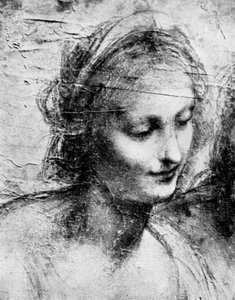 La cabeza de la Madonna, siglo XV, 1930s de Leonardo da Vinci