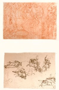Dos dibujos, c1472-c1519 1883 de Leonardo da Vinci