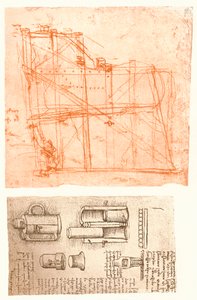Dos dibujos, c1472-c1519 1883 de Leonardo da Vinci