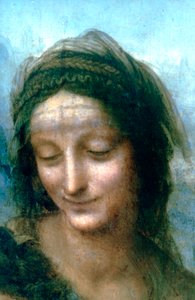Virgen y Niño con Santa Ana (detalle), 1502-1516 de Leonardo da Vinci