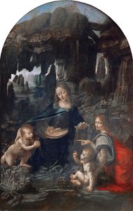 Virgen de las Rocas de Leonardo da Vinci