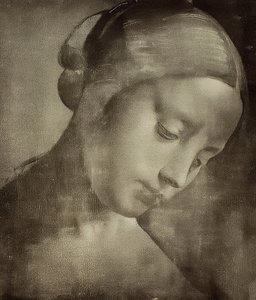Cabeza femenina, c1470-1519 de Leonardo da Vinci