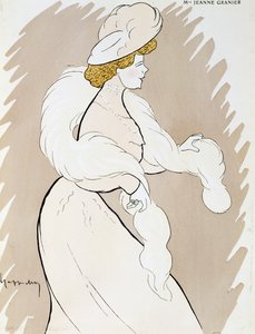 Actriz Jeanne Granier (1852-1939), dibujo de Leonetto Cappiello (1875-1942) de Leonetto Cappiello