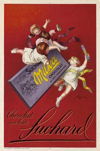 Cartel publicitario de chocolates Milka por Suchard, 1925
