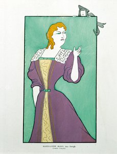 Marie-Louise Marsy en "Tartufo", caricatura