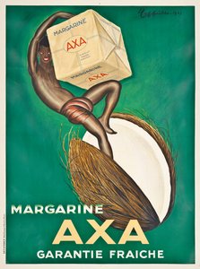 Cartel publicitario de margarina Axa