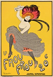 Cartel publicitario del diario francés "Le Frou Frou"