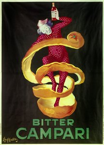 Cartel para el aperitivo Bitter Campari. Ilustración de Leonetto Cappiello (1875-1942) 1921 París, artes decorativas