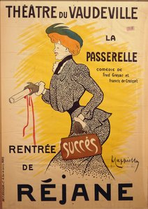 Teatro del Vaudeville: La Passerelle, ilustración de Leonetto Cappiello