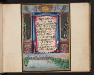 "Descripción natural exacta y descripción de las aves acuáticas, peces, cuadrúpedos, insectos y gusanos que se encuentran en las aguas de Estrasburgo, que yo mismo he cazado y manipulado. Leonard Baldner, pescador y ciudadano de Estrasburgo", c