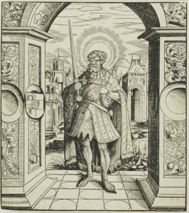 San Rolandus, de los Santos relacionados con la Casa de Habsburgo de Leonhard Beck