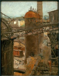 Vista de una fábrica de Leonhard Sandrock