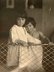 Retrato de dos niños