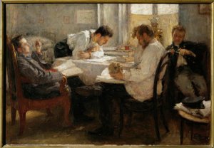 La noche antes del examen de Leonid Osipovic Pasternak