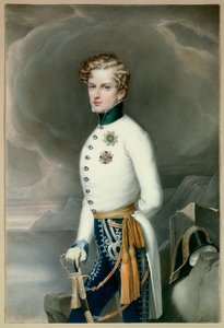 Rey de Roma y Príncipe de Parma Napoleón II, Duque de Reichstadt (1811-1832) hijo del Emperador Napoleón I (1769-1821) en uniforme de teniente coronel del Regimiento Gustave Príncipe de Wasa Grabado de Leopold Bucher (1797-1858) 1832 Dim. 0,33x0,22 m Malma