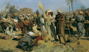 mercado de la caña de azúcar de Leopold Carl Muller