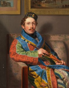 Joven caballero en bata de fumar, 1830