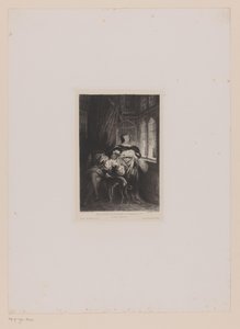 Doble retrato de Margarita de Valois y Francisco I de Francia Marguerite de Navarre et François Ier (título sobre objeto) de Leopold Flameng