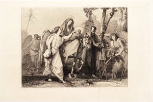 La huida a Egipto de Leopold Flameng