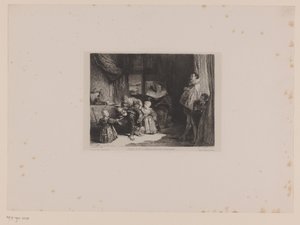 Hendrik IV como embajador van Spanje Enrique IV y el embajador español (título sobre el objeto) de Leopold Flameng