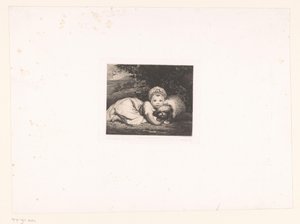 Princesa Sophia Matilda de Gloucester con su perro