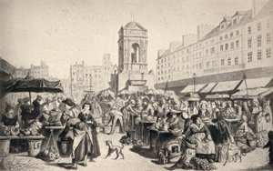 El Marché des Innocents de Leopold Flameng