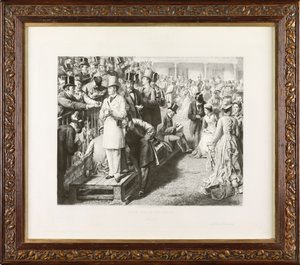 El camino a la ruina: Ascot de Leopold Flameng