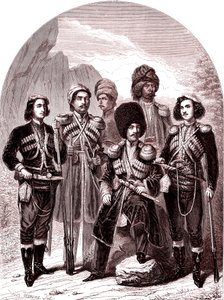 La Transcaucase y Georgia.Rusia en 1865. (Grabado) de Leopold Flameng