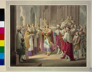 Elección del rey 1273 de Leopold Kupelwieser