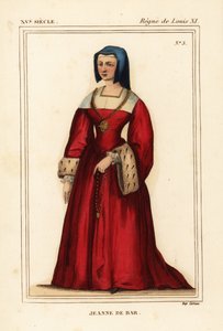 Jeanne de Bar, hija única de Robert de Bar, esposa de Louis de Luxembourg de Leopold Massard