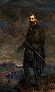 Retrato de Theodor Herzl (óleo sobre lienzo)
