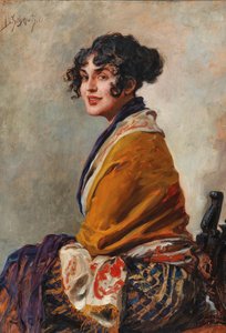 Retrato de la actriz Lili Marberg 1876-1962 de Leopold Schmutzler