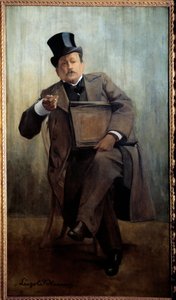 Retrato de Georges Courteline (1858-1929) Escritor de Leopold Stevens