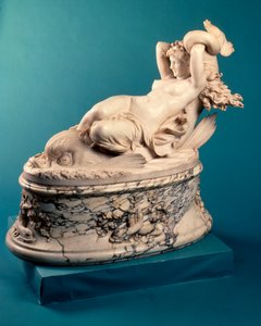 Galatea montando un delfín, c.1880 de Leopoldo Ansiglione