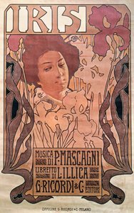 "Iris" de Pietro Mascagni de Leopoldo Metlicovitz