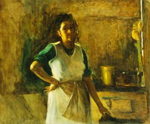 La Cocinera (óleo sobre lienzo)