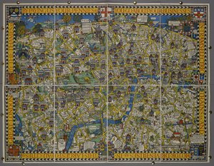 "Pagándonos tus peniques" - o el "Mapa de la ciudad de Londres de Leslie MacDonald (1884 1947) Gill