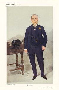 Sir David Lionel Goldsmid-Stern-Salomons - retrato de pie