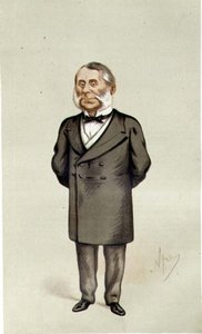 Sir Edward Watkin, caricatura de 