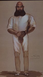 Héroe del cricket W.G. Grace, caricatura para Vanity Fair de Leslie Matthew Ward